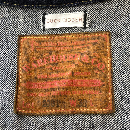 【中古品】【メンズ】 WAREHOUSE ウエアハウス T BACK STYLE ONE WASH 1ST TYPEDD WHJA-18SS001 Lot.DD-2001 Tバック スタイル ワンウォッシュ ファーストタイプ ディックダガー デニムジャケット Gジャン 145-250313-kk-22-tei サイズ：38 カラー：インディゴ 万代Net店