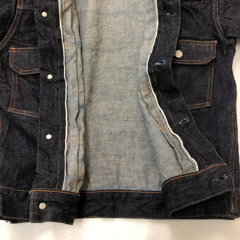 【中古品】【メンズ】 FULLCOUNT フルカウント TYPE 2 DENIM JACKET HEAVY OZ NON WASH 2102XX-20 タイプ2 デニムジャケット ヘビーオンス ノンウォッシュ ライトアウター Gジャン 145-250313-kk-24-tei サイズ：38 カラー：インディゴ 万代Net店