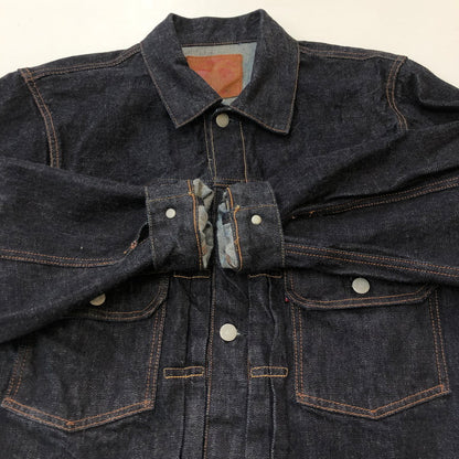 【中古品】【メンズ】 FULLCOUNT フルカウント TYPE 2 DENIM JACKET HEAVY OZ NON WASH 2102XX-20 タイプ2 デニムジャケット ヘビーオンス ノンウォッシュ ライトアウター Gジャン 145-250313-kk-24-tei サイズ：38 カラー：インディゴ 万代Net店