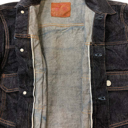 【中古品】【メンズ】 FULLCOUNT フルカウント TYPE 2 DENIM JACKET HEAVY OZ NON WASH 2102XX-20 タイプ2 デニムジャケット ヘビーオンス ノンウォッシュ ライトアウター Gジャン 145-250313-kk-24-tei サイズ：38 カラー：インディゴ 万代Net店