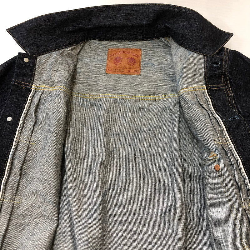 【中古品】【メンズ】 FULLCOUNT フルカウント TYPE 1 DENIM JACKET HEAVY OZ 2107XX-20 タイプワン デニムジャケット ヘビーオンス ライトアウター Gジャン 145-250313-kk-20-tei サイズ：38 カラー：インディゴ 万代Net店