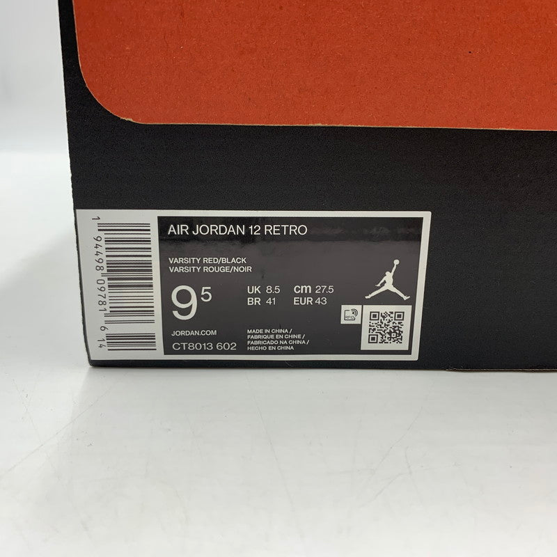 【中古品】【メンズ】 NIKE ナイキ AIR JORDAN 12 RETRO REVERSE FLU GAME CT8013-602 エアジョーダン 12 レトロ リバース フル ゲーム スニーカー 靴 160-260220-ko-01-tei サイズ：27.5cm カラー：レッド 万代Net店