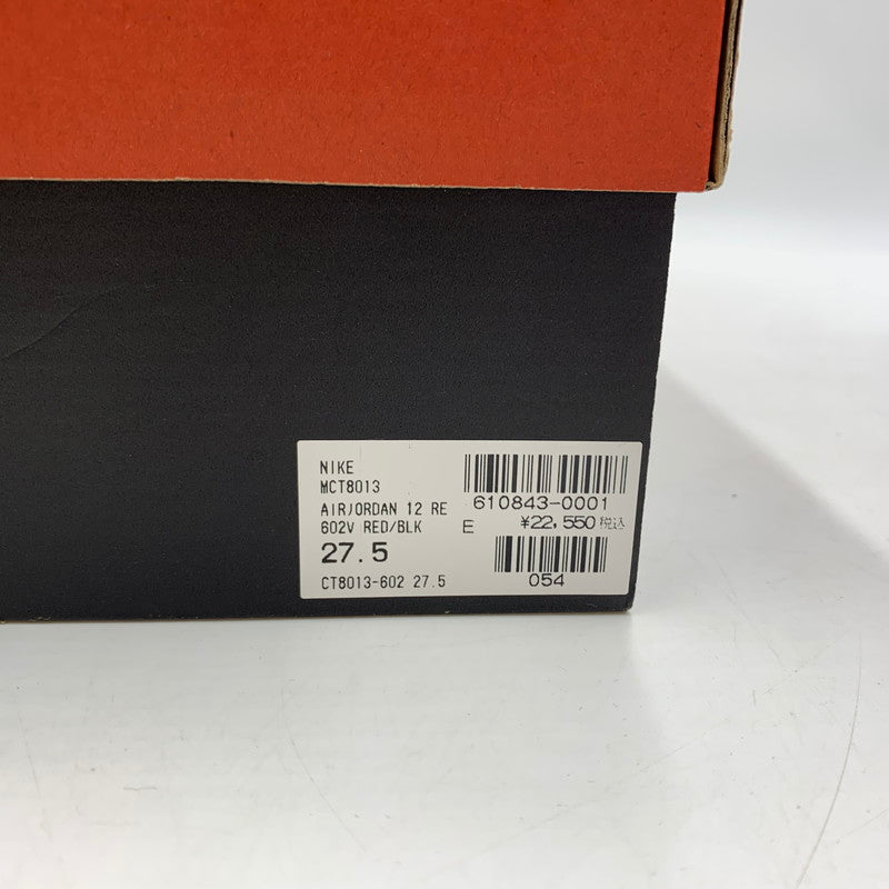 【中古品】【メンズ】 NIKE ナイキ AIR JORDAN 12 RETRO REVERSE FLU GAME CT8013-602 エアジョーダン 12 レトロ リバース フル ゲーム スニーカー 靴 160-260220-ko-01-tei サイズ：27.5cm カラー：レッド 万代Net店