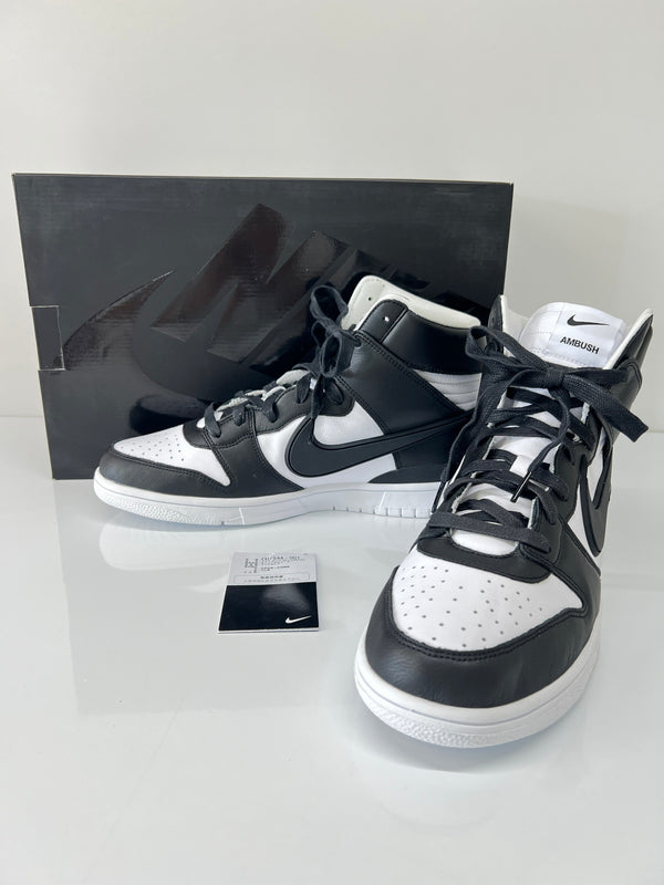 【中古美品】【メンズ】 NIKE ナイキ × AMBUSH アンブッシュ 別注 コラボ DUNK HI/AMBUSH CU7544-001 ダンクハイ アンブッシュ スニーカー 靴 160-260801-kk-04-hon カラー：BLACK/BLACK-WHITE 万代Net店