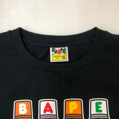 【中古品】【メンズ】 A BATHING APE アベイシングエイプ × BIG SEAN ビッグ・ショーン 別注 コラボ 21SS DETROIT 2 TEE デトロイト2 Tシャツ 半袖 トップス 142-250313-kk-10-tei サイズ：XL カラー：ブラック 万代Net店