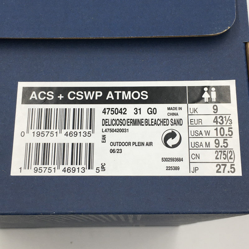 【中古品】【メンズ】 SALOMON サロモン × ATMOS アトモス 別注 コラボ ACS + CSWP 475042 エーシーエス プラス ローカットスニーカー 靴 162-250621-kk-11-tei カラー：DELICIOSO/ERMINE/BLEACHED SAND 万代Net店