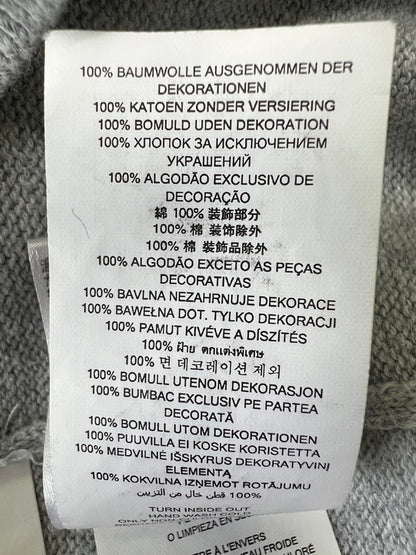 【中古品】【メンズ】 MICHAEL KORS マイケルコース CR96KZW8AT LOGO COTTON SWEATER ロゴ コットン セーター 141-260921-AS-9-hon サイズ：L カラー：グレー 万代Net店
