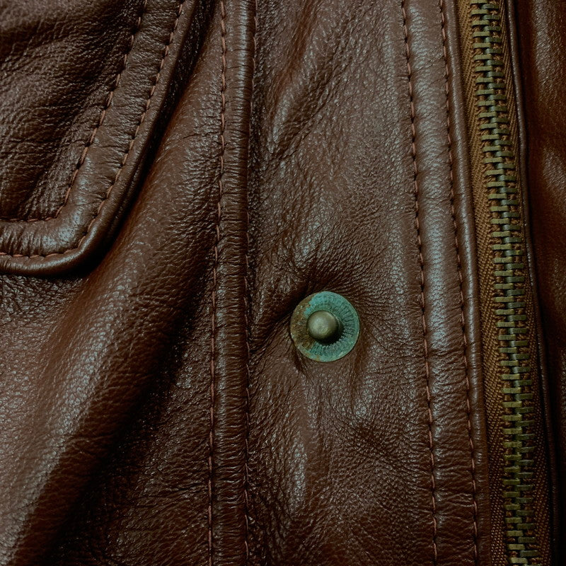 【中古品】【メンズ】 PHASE2 フェーズ2 90’s LEATHER JACKET 90年代 レザージャケット アウター 革 145-251115-ts-14-tei サイズ：M カラー：ブラウン 万代Net店