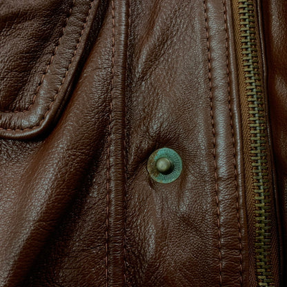 【中古品】【メンズ】 PHASE2 フェーズ2 90’s LEATHER JACKET 90年代 レザージャケット アウター 革 145-251115-ts-14-tei サイズ：M カラー：ブラウン 万代Net店