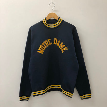 【中古品】【メンズ】 Champion チャンピオン 60～70's NOTRE DAME NYLON SWEAT SHIRT VINTAGE 60-70年代 ナイロンスウェットシャツ トップス トレーナー ヴィンテージ 145-250318-kk-37-tei サイズ：XL カラー：ネイビー 万代Net店