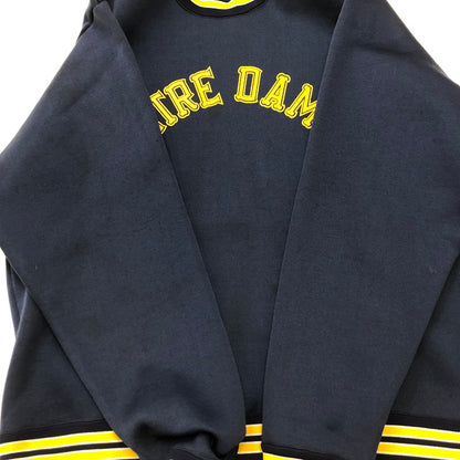 【中古品】【メンズ】 Champion チャンピオン 60～70's NOTRE DAME NYLON SWEAT SHIRT VINTAGE 60-70年代 ナイロンスウェットシャツ トップス トレーナー ヴィンテージ 145-250318-kk-37-tei サイズ：XL カラー：ネイビー 万代Net店