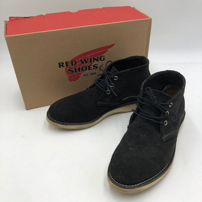 【中古品】【メンズ】 RED WING レッドウィング CLASSIC CHUKKA 3147 クラシック チャッカ 靴 ワークブーツ USA製 164-251118-ks-19-tei カラー：ブラック 万代Net店