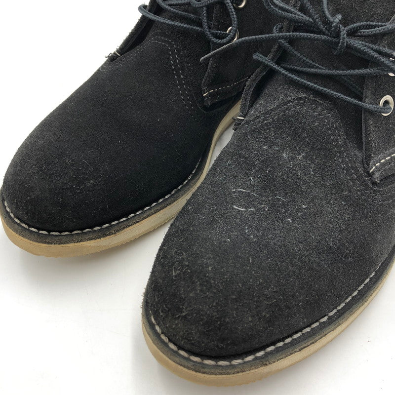 【中古品】【メンズ】 RED WING レッドウィング CLASSIC CHUKKA 3147 クラシック チャッカ 靴 ワークブーツ USA製 164-251118-ks-19-tei カラー：ブラック 万代Net店