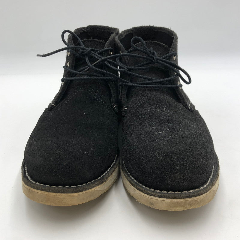 【中古品】【メンズ】 RED WING レッドウィング CLASSIC CHUKKA 3147 クラシック チャッカ 靴 ワークブーツ USA製 164-251118-ks-19-tei カラー：ブラック 万代Net店