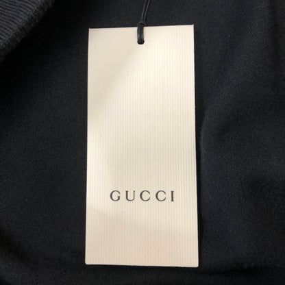 【中古美品】【メンズ】 GUCCI グッチ EMBROIDERED ROMANTIC MOTTO SWEAT SHIRT 596384 エンブロイダード ロマンティック モト スウェットシャツ トップス 141-250321-kk-08-tei サイズ：XL カラー：ブラック 万代Net店