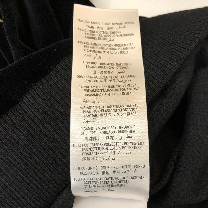 【中古美品】【メンズ】 GUCCI グッチ EMBROIDERED ROMANTIC MOTTO SWEAT SHIRT 596384 エンブロイダード ロマンティック モト スウェットシャツ トップス 141-250321-kk-08-tei サイズ：XL カラー：ブラック 万代Net店