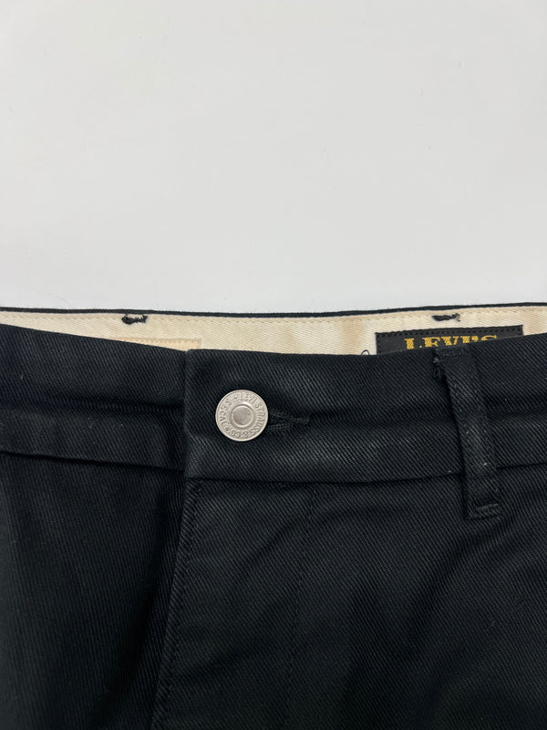 【中古品】【メンズ】 LEVI'S リーバイス STA-PREST WIDE LEG CROP PANTS 47873-0003 スタプレ ワイドレグ クロップパンツ ボトムス 156-260830-kk-17-hon サイズ：28 カラー：ブラック 万代Net店