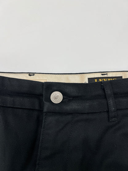 【中古品】【メンズ】 LEVI'S リーバイス STA-PREST WIDE LEG CROP PANTS 47873-0003 スタプレ ワイドレグ クロップパンツ ボトムス 156-260830-kk-17-hon サイズ：28 カラー：ブラック 万代Net店