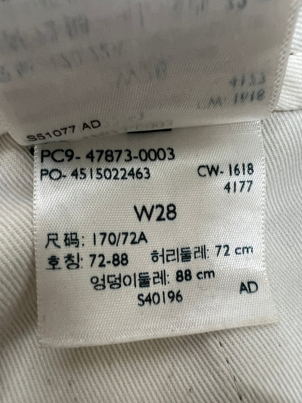 【中古品】【メンズ】 LEVI'S リーバイス STA-PREST WIDE LEG CROP PANTS 47873-0003 スタプレ ワイドレグ クロップパンツ ボトムス 156-260830-kk-17-hon サイズ：28 カラー：ブラック 万代Net店