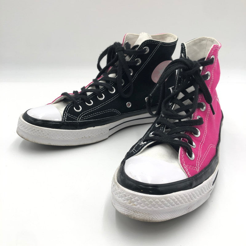 【中古品】【メンズ】 × FRAGMENT DESIGN フラグメントデザイン 別注 コラボ CHUCK 70 BY YOU HI A06213C チャック70 バイユー ハイ スニーカー 靴 162-250402-kk-19-tei カラー：PINK/BLACK 万代Net店