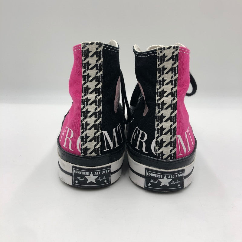 【中古品】【メンズ】 × FRAGMENT DESIGN フラグメントデザイン 別注 コラボ CHUCK 70 BY YOU HI A06213C チャック70 バイユー ハイ スニーカー 靴 162-250402-kk-19-tei カラー：PINK/BLACK 万代Net店