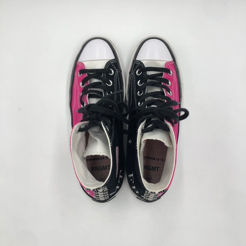 【中古品】【メンズ】 × FRAGMENT DESIGN フラグメントデザイン 別注 コラボ CHUCK 70 BY YOU HI A06213C チャック70 バイユー ハイ スニーカー 靴 162-250402-kk-19-tei カラー：PINK/BLACK 万代Net店