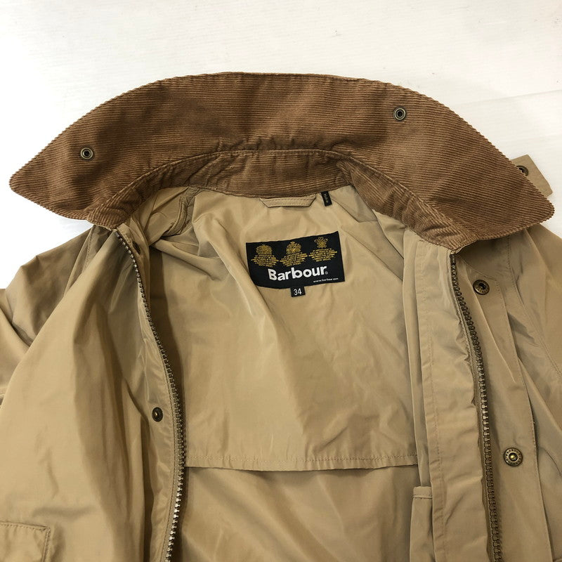 【中古品】【メンズ】 BARBOUR バブアー BORDER SL SHAPE MEMORY COAT 1801254 ボーダー SL シェイプ メモリーコート アウター 141-250321-kk-18-tei サイズ：34 カラー：カーキ 万代Net店