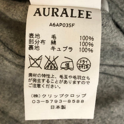 【現状渡し品】【メンズ】 AURLEE オーラリー 16AW SUPER SOFT FLANNEL SLACKS A6AP03SF スーパーソフト フランネルスラックス ボトムス パンツ 151-250321-kk-23-tei サイズ：3 カラー：グレー 万代Net店