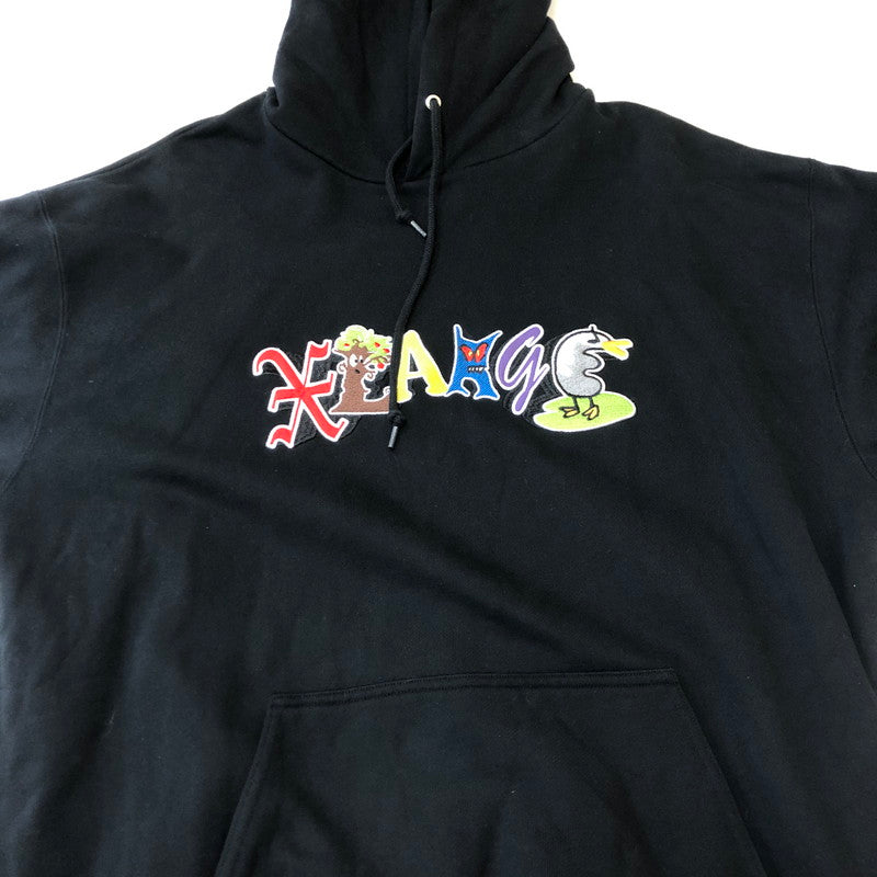 【中古品】【メンズ】 XLARGE エクストララージ PERSONALS HOODED SWEATSHIRT 101244012004 パーソナルズ フーデッド スウェットシャツ トップス プルオーバーフーディー パーカー 142-250326-kk-10-tei サイズ：L カラー：ブラック 万代Net店