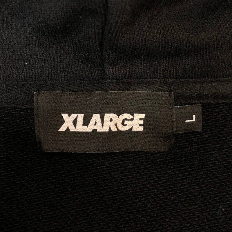 【中古品】【メンズ】 XLARGE エクストララージ PERSONALS HOODED SWEATSHIRT 101244012004 パーソナルズ フーデッド スウェットシャツ トップス プルオーバーフーディー パーカー 142-250326-kk-10-tei サイズ：L カラー：ブラック 万代Net店