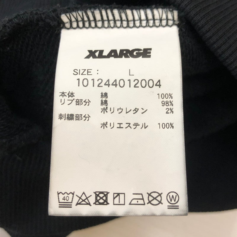 【中古品】【メンズ】 XLARGE エクストララージ PERSONALS HOODED SWEATSHIRT 101244012004 パーソナルズ フーデッド スウェットシャツ トップス プルオーバーフーディー パーカー 142-250326-kk-10-tei サイズ：L カラー：ブラック 万代Net店