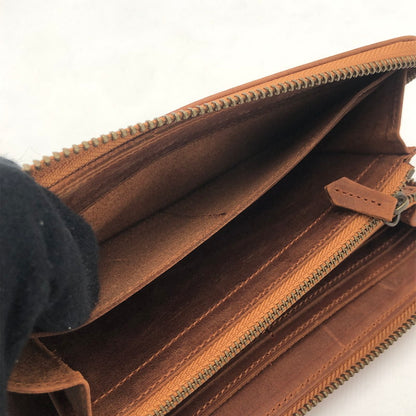 【現状渡し品】【メンズ】 COCOMEISTER ココマイスター NAPOLEON CALF HERCULES WALLET ナポレオンカーフ ヘラクレス ウォレット 長財布 ロングウォレット 200-251220-yy-05-tei カラー：ワイルドブラウン 万代Net店