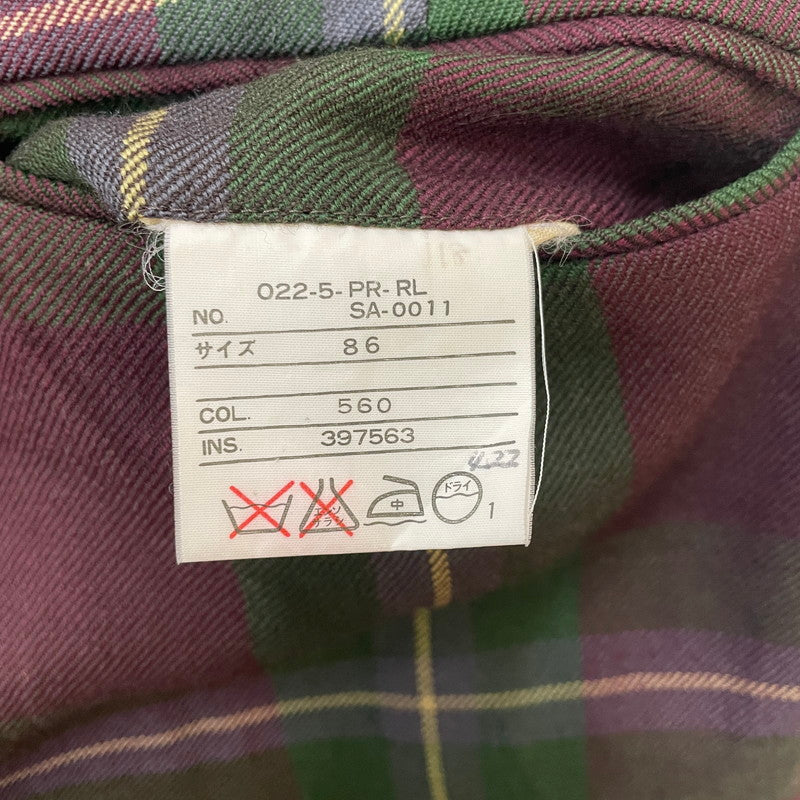 【中古品】【メンズ】 RALPH LAUREN ラルフローレン CHECK PANTS 022-5-PR-RLSA-0011 チェックパンツ ボトムス スラックス サスペンダーボタン付き 158-251217-ts-19-tei サイズ：86 カラー：チェック 万代Net店