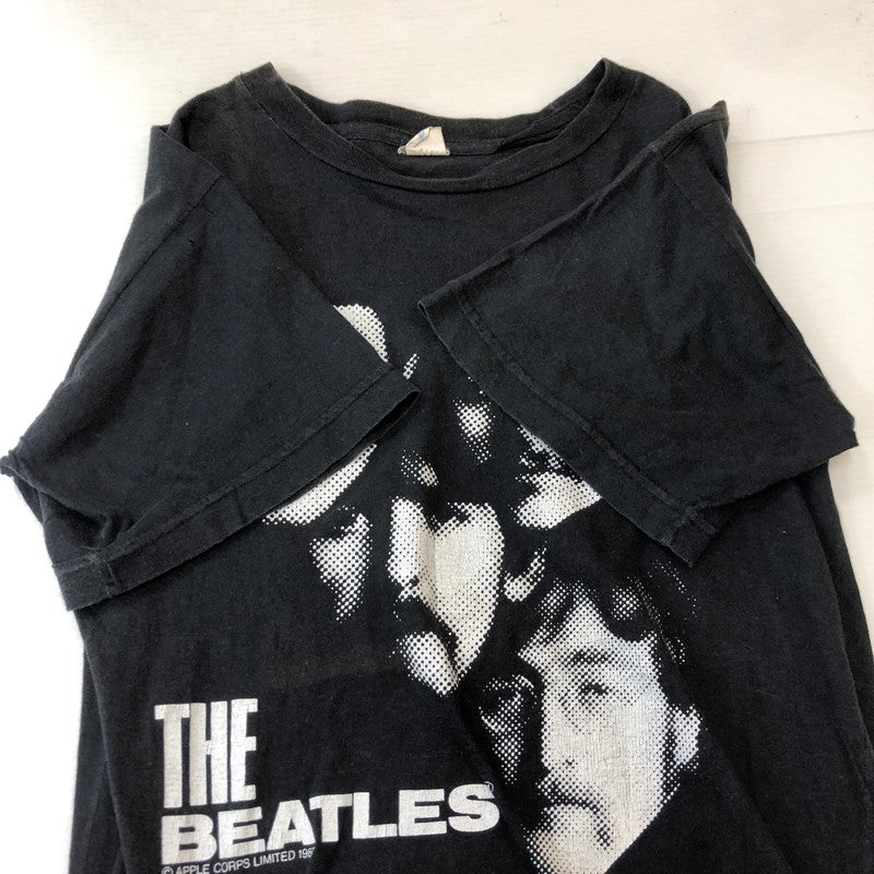 【現状渡し品】【メンズ】 UNKNOWN 80's THE BEATLES S/S GRAPHIC TEE VINTAGE 80年代 ザ ビートルズ ショートスリーブ グラフィック Tシャツ 半袖 トップス ヴィンテージ 145-250326-kk-17-tei サイズ：M カラー：ブラック 万代Net店