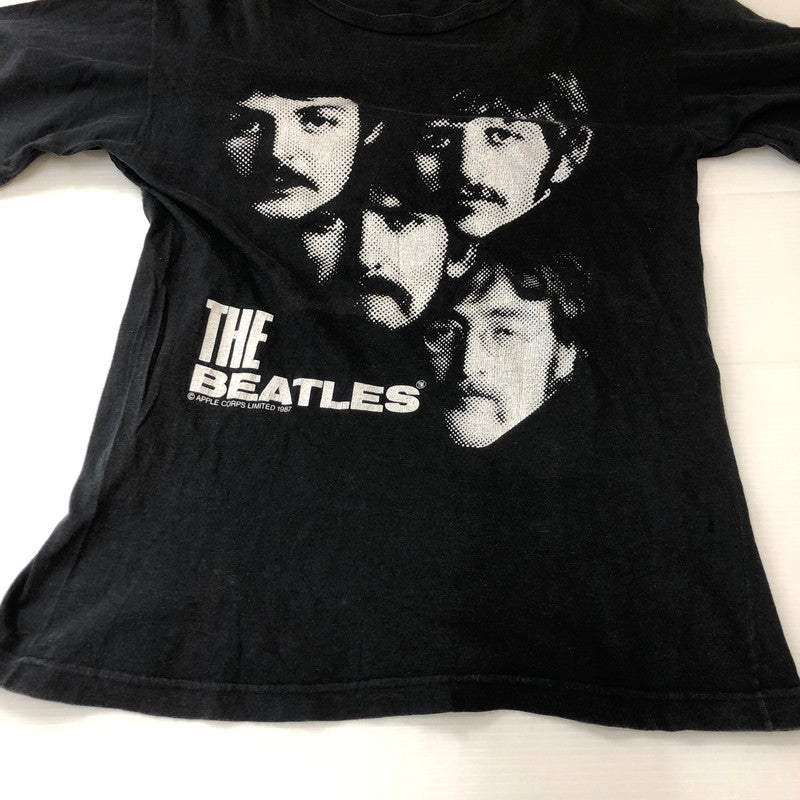 【現状渡し品】【メンズ】 UNKNOWN 80's THE BEATLES S/S GRAPHIC TEE VINTAGE 80年代 ザ ビートルズ ショートスリーブ グラフィック Tシャツ 半袖 トップス ヴィンテージ 145-250326-kk-17-tei サイズ：M カラー：ブラック 万代Net店