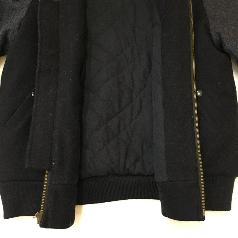 【中古品】【メンズ】 WALLACE ＆ BARNES SHERPA COLLAR CONTRAST WOOL BOMBER JACKET C9558 ウォレス アンド バーンズ シェルパカラー コントラスト ウールボンバージャケット アウター 145-250329-kk-19-tei サイズ：S カラー：ネイビー 万代Net店