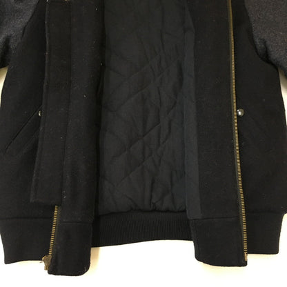 【中古品】【メンズ】 WALLACE ＆ BARNES SHERPA COLLAR CONTRAST WOOL BOMBER JACKET C9558 ウォレス アンド バーンズ シェルパカラー コントラスト ウールボンバージャケット アウター 145-250329-kk-19-tei サイズ：S カラー：ネイビー 万代Net店