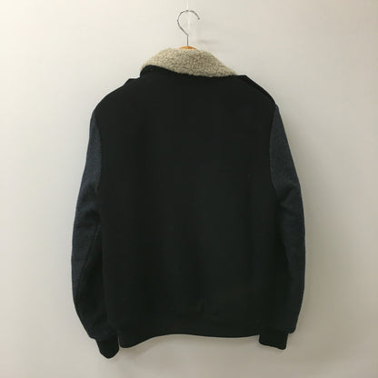 【中古品】【メンズ】 WALLACE ＆ BARNES SHERPA COLLAR CONTRAST WOOL BOMBER JACKET C9558 ウォレス アンド バーンズ シェルパカラー コントラスト ウールボンバージャケット アウター 145-250329-kk-19-tei サイズ：S カラー：ネイビー 万代Net店
