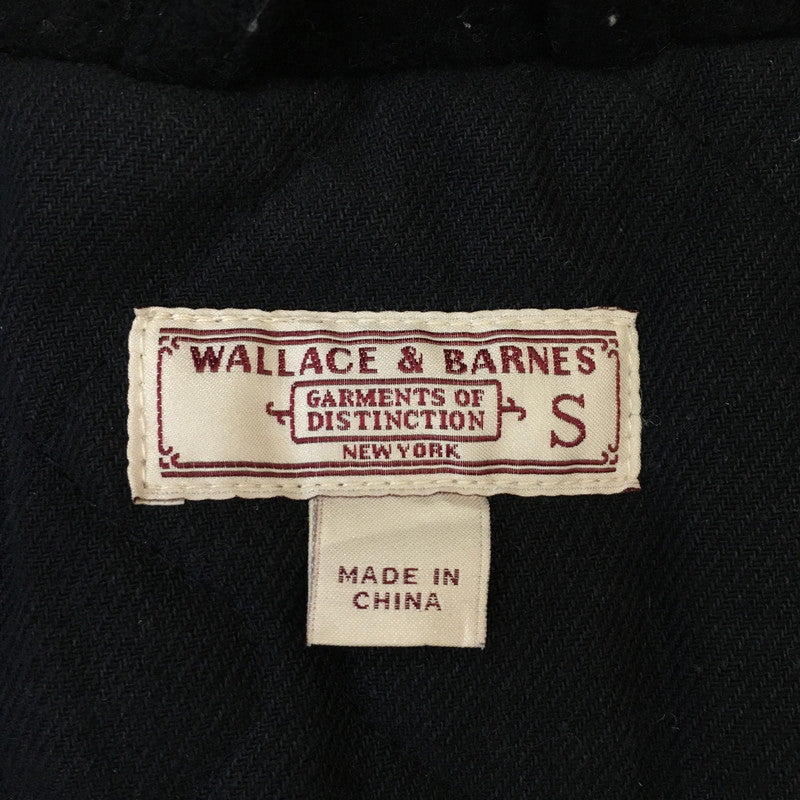 【中古品】【メンズ】 WALLACE ＆ BARNES SHERPA COLLAR CONTRAST WOOL BOMBER JACKET C9558 ウォレス アンド バーンズ シェルパカラー コントラスト ウールボンバージャケット アウター 145-250329-kk-19-tei サイズ：S カラー：ネイビー 万代Net店