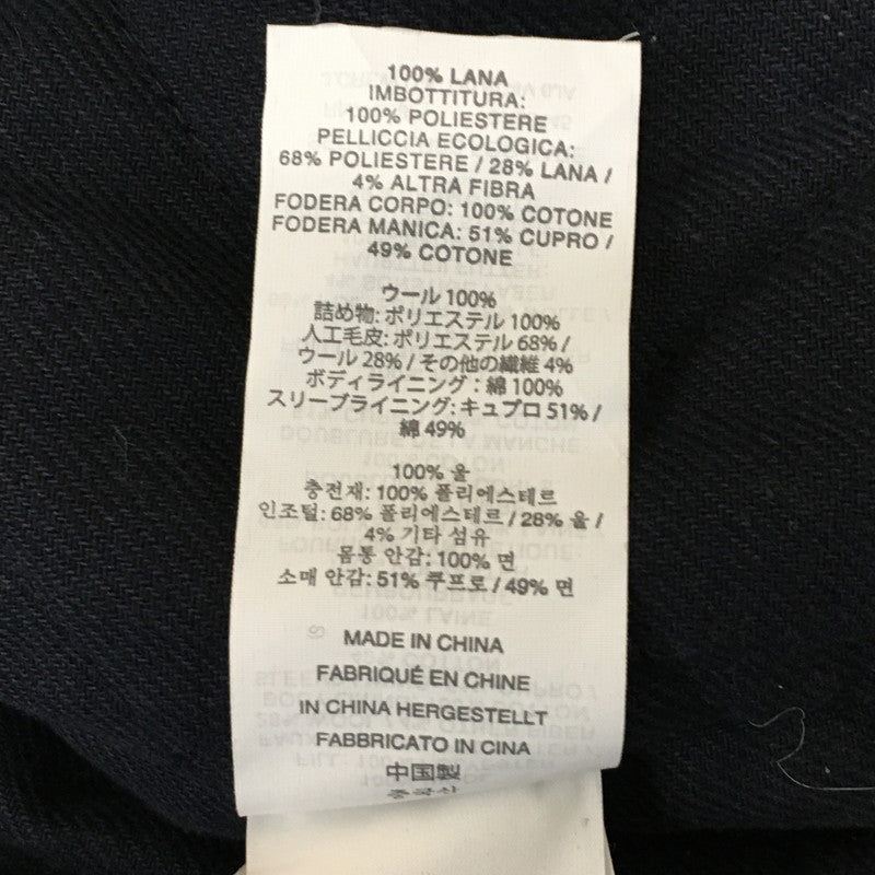 【中古品】【メンズ】 WALLACE ＆ BARNES SHERPA COLLAR CONTRAST WOOL BOMBER JACKET C9558 ウォレス アンド バーンズ シェルパカラー コントラスト ウールボンバージャケット アウター 145-250329-kk-19-tei サイズ：S カラー：ネイビー 万代Net店