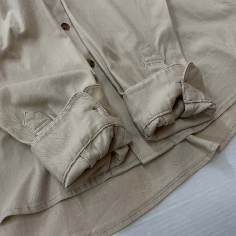 【中古品】【メンズ】 WIND AND SEA ウィンダンシー LOGO EMBROIDERY L/S SHIRT WDS-SH-15 ロゴ刺繍 ロングスリーブシャツ 長袖トップス 142-260826-ss-09-teih サイズ：S カラー：アイボリー 万代Net店