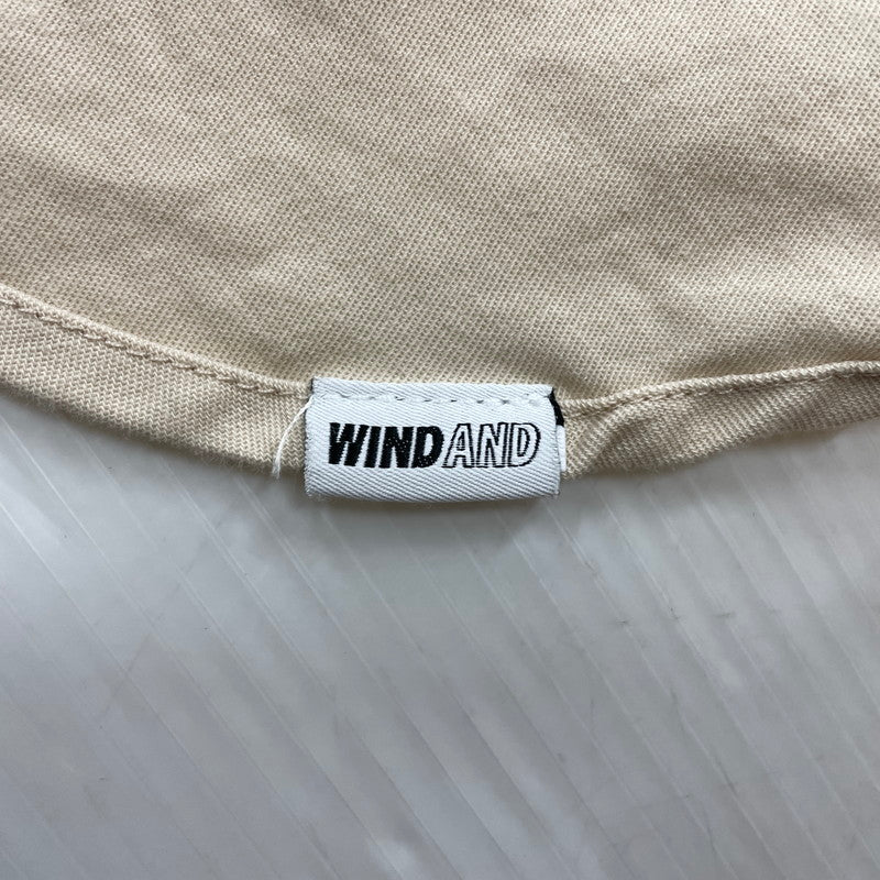 【中古品】【メンズ】 WIND AND SEA ウィンダンシー LOGO EMBROIDERY L/S SHIRT WDS-SH-15 ロゴ刺繍 ロングスリーブシャツ 長袖トップス 142-260826-ss-09-teih サイズ：S カラー：アイボリー 万代Net店