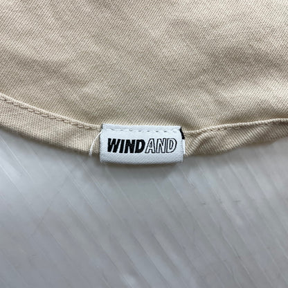 【中古品】【メンズ】 WIND AND SEA ウィンダンシー LOGO EMBROIDERY L/S SHIRT WDS-SH-15 ロゴ刺繍 ロングスリーブシャツ 長袖トップス 142-260826-ss-09-teih サイズ：S カラー：アイボリー 万代Net店
