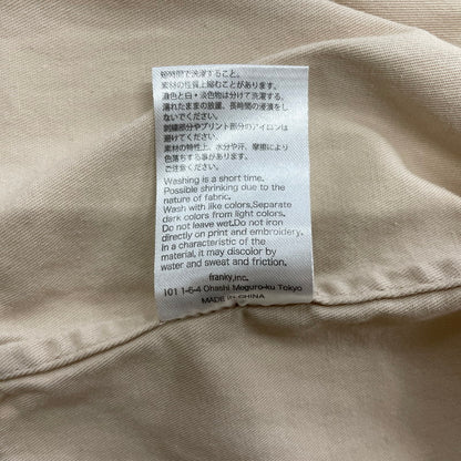 【中古品】【メンズ】 WIND AND SEA ウィンダンシー LOGO EMBROIDERY L/S SHIRT WDS-SH-15 ロゴ刺繍 ロングスリーブシャツ 長袖トップス 142-260826-ss-09-teih サイズ：S カラー：アイボリー 万代Net店