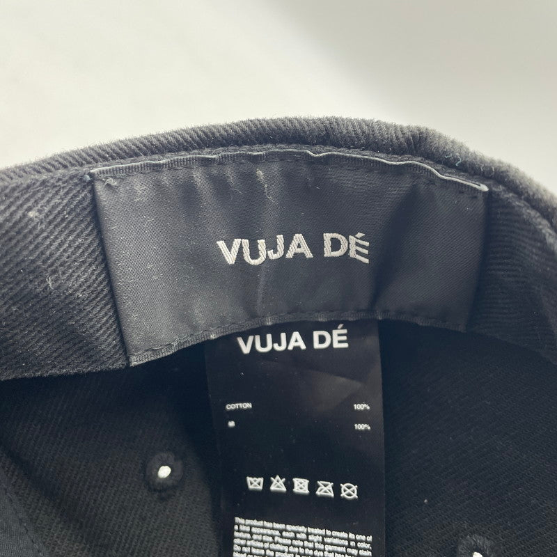 【中古品】【メンズ】 VUJADE ヴジャデ VD DENIM CAP MHWA72508 デニムキャップ 帽子 ヴィンテージ加工 185-251231-ko-01-tei サイズ：ワンサイズ カラー：ブラック 万代Net店