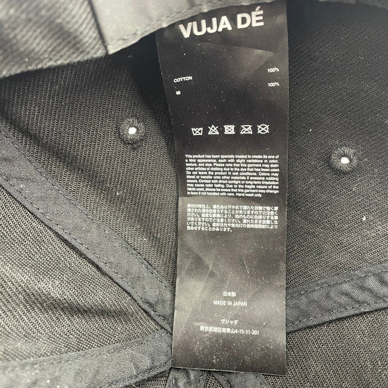 【中古品】【メンズ】 VUJADE ヴジャデ VD DENIM CAP MHWA72508 デニムキャップ 帽子 ヴィンテージ加工 185-251231-ko-01-tei サイズ：ワンサイズ カラー：ブラック 万代Net店