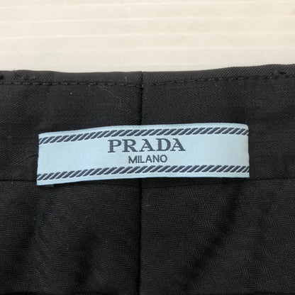 【中古品】【メンズ】 PRADA プラダ STRETCH POLYESTER TWILL SLIM SLACKS DNA528 S111 1DAT ストレッチポリエステルツイル スリムスラックス ボトムス パンツ 152-250401-kk-07-tei サイズ：46 カラー：ブラック 万代Net店