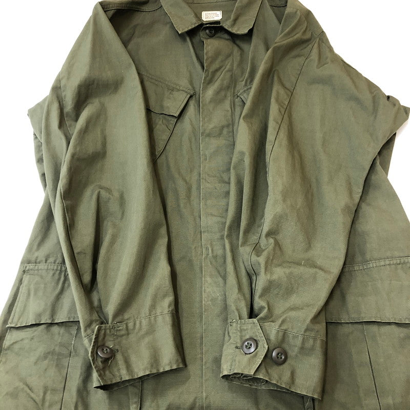 【中古品】【メンズ】 U.S. ARMY アメリカ軍 70's 5th JUNGLE FATIGUE JACKET DSA100-70-C-0208 8405-935-4708 VINTAGE 70年代 ジャングルファティーグジャケット ヴィンテージ 145-250329-kk-05-tei サイズ：M-R カラー：オリーブ 万代Net店