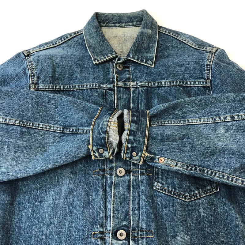 【中古品】【メンズ】 90's DENIM JACKET 90年代 デニムジャケット ライトアウター Gジャン 日本製復刻 ボタン裏刻印 J02 145-250329-kk-08-fuzh サイズ：表記無し 下記参照 カラー：ライトインディゴ 万代Net店