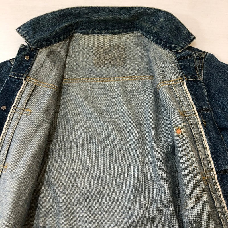 【中古品】【メンズ】 90's DENIM JACKET 90年代 デニムジャケット ライトアウター Gジャン 日本製復刻 ボタン裏刻印 J02 145-250329-kk-08-fuzh サイズ：表記無し 下記参照 カラー：ライトインディゴ 万代Net店